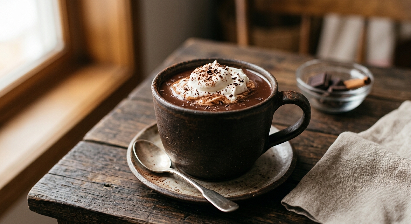 Le chocolat chaud à l'ancienne, de ma mamie!