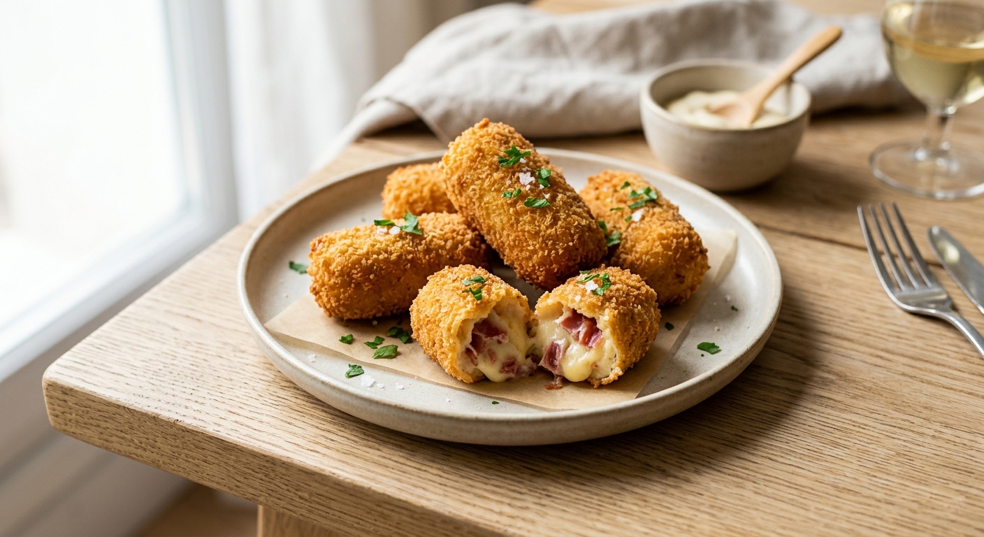 Les fameuses Croquetas au jambon Serrano