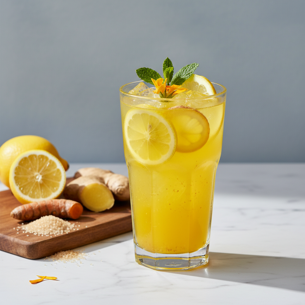 Limonade au curcuma