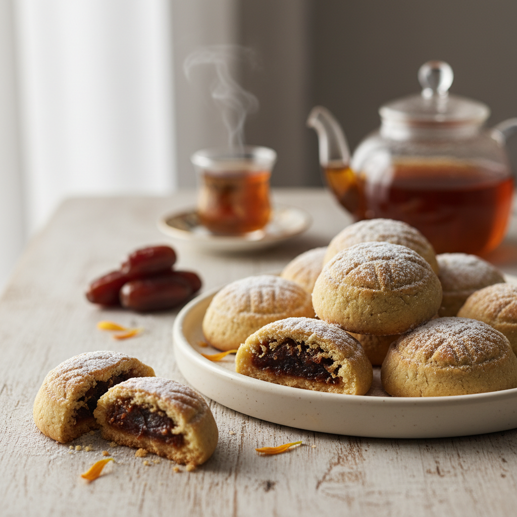 Maamouls, petits gâteaux fourrés aux dattes
