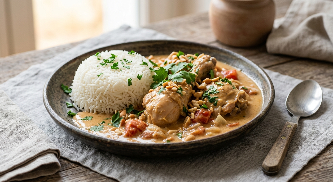 Mafé de poulet & riz