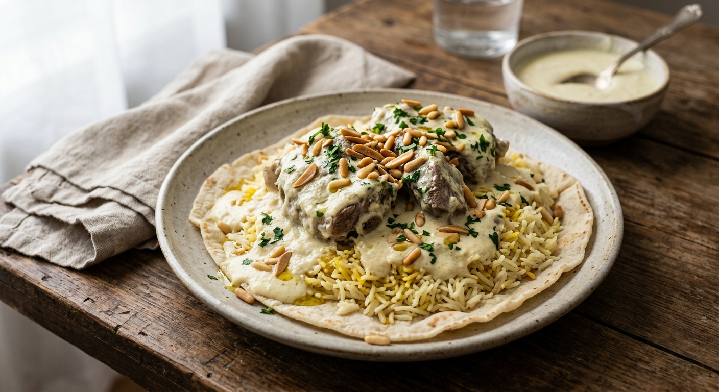 Mansaf, ou agneau à la jordanienne (jordanie)