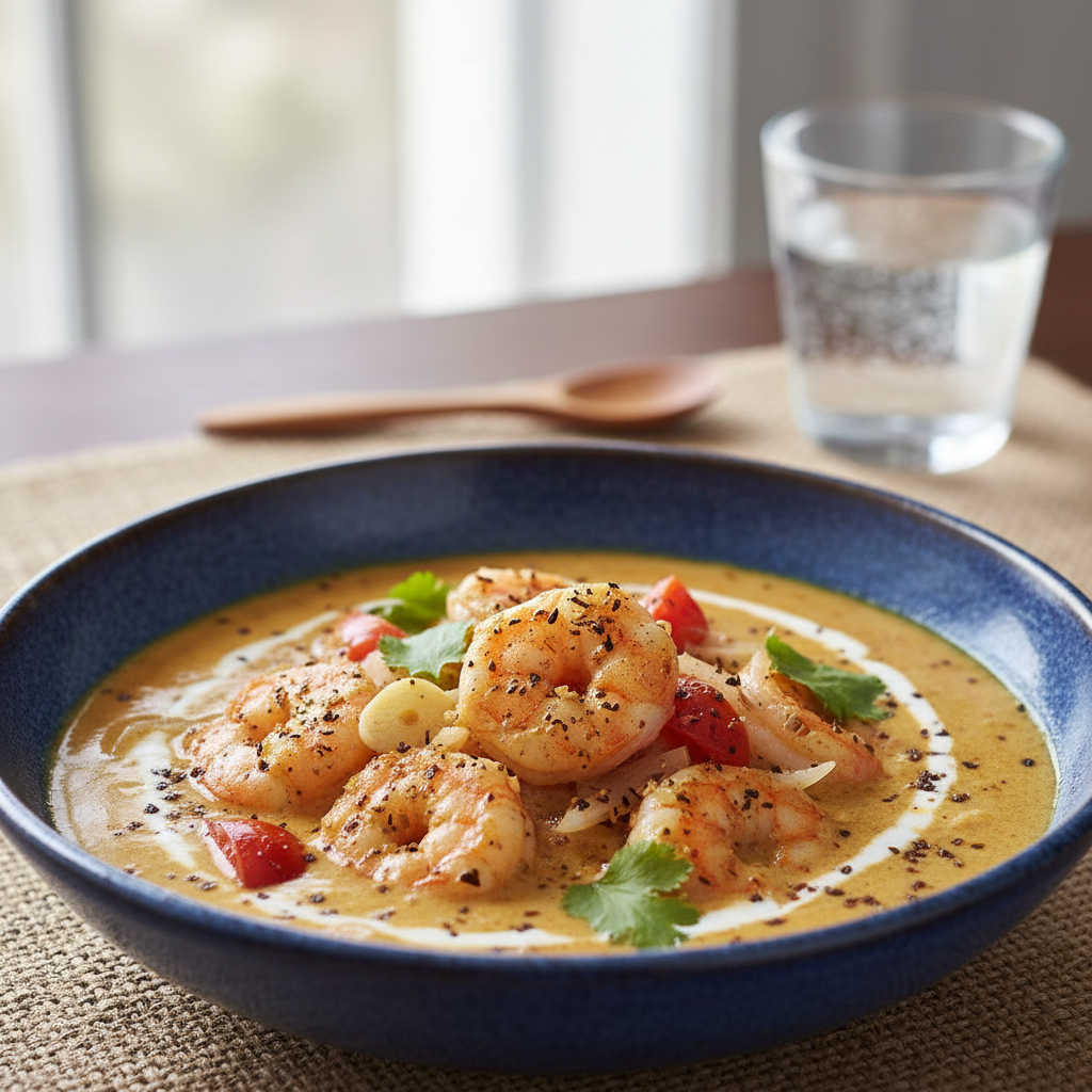 Massalé de crevettes au lait de coco