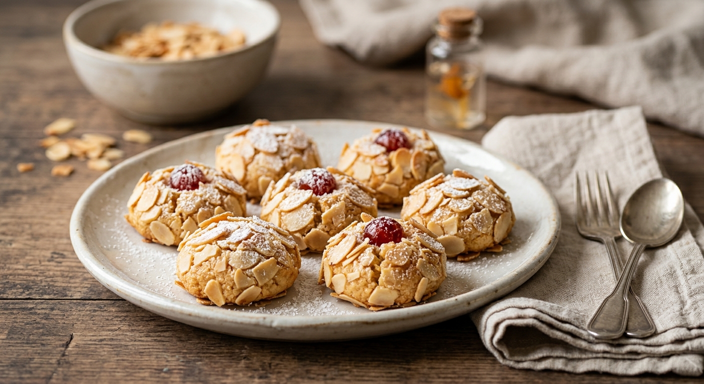 Mchewek - petit four algérien aux amandes