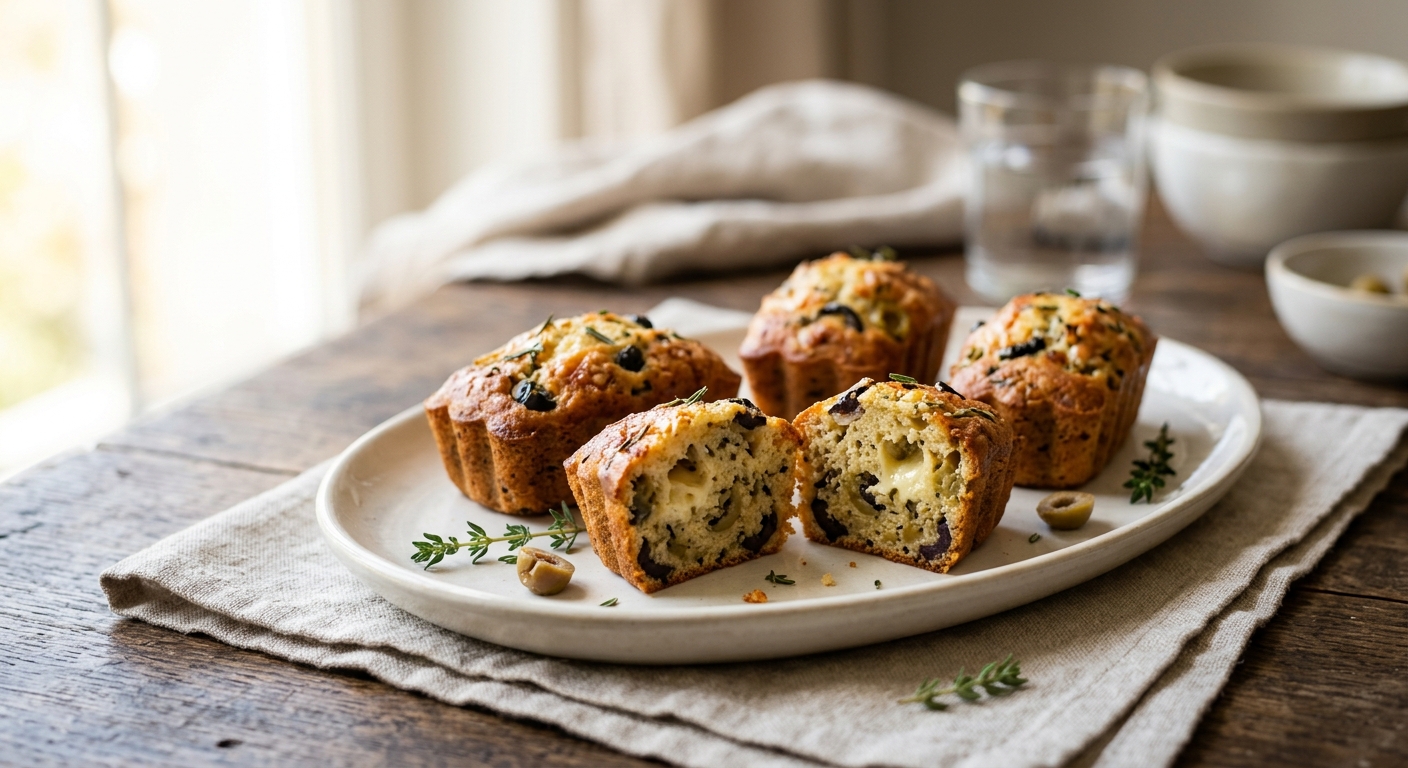 Mini cakes aux olives