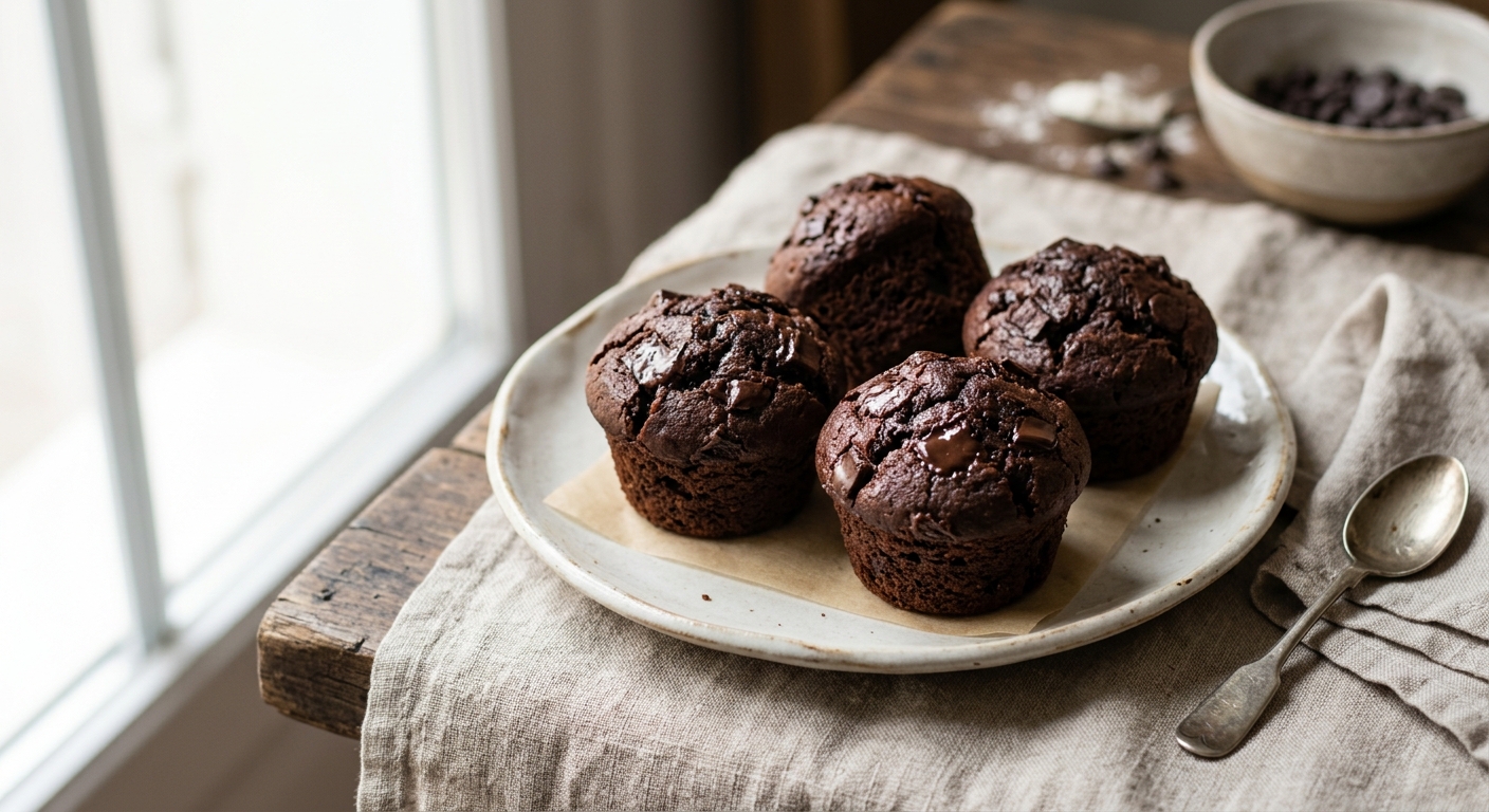 Mini muffins double-chocolat