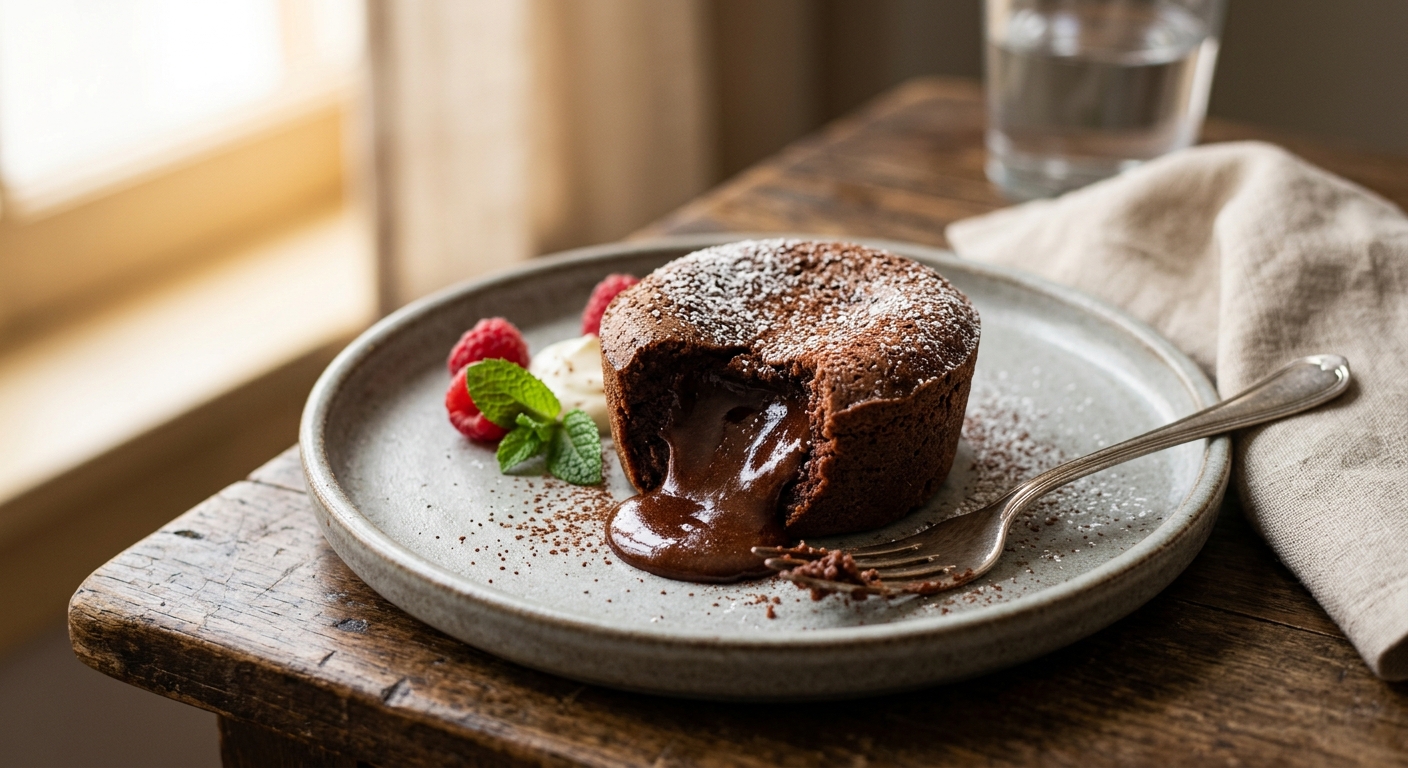 Moelleux au coeur coulant de chocolat