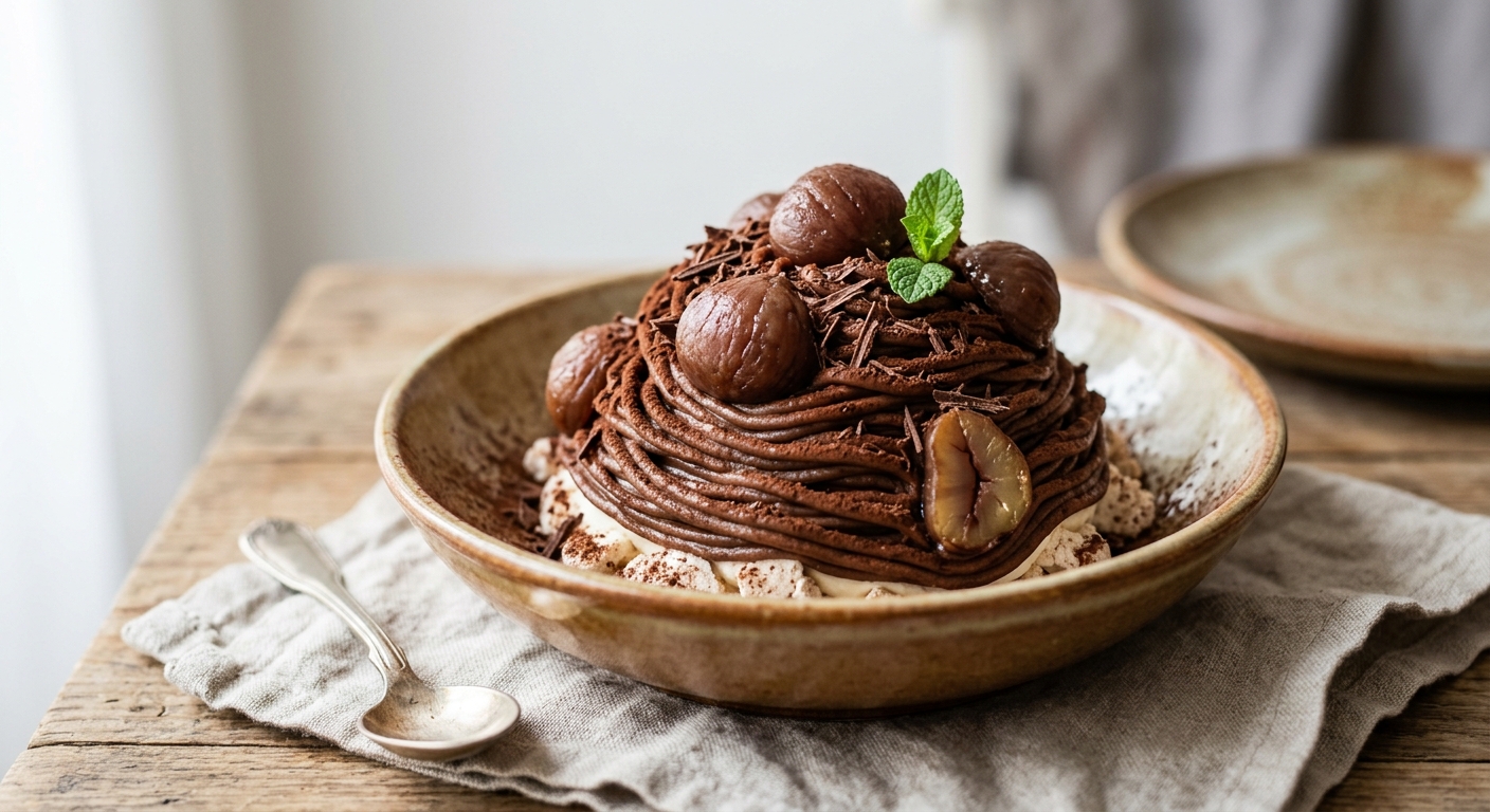 Mont blanc au chocolat express