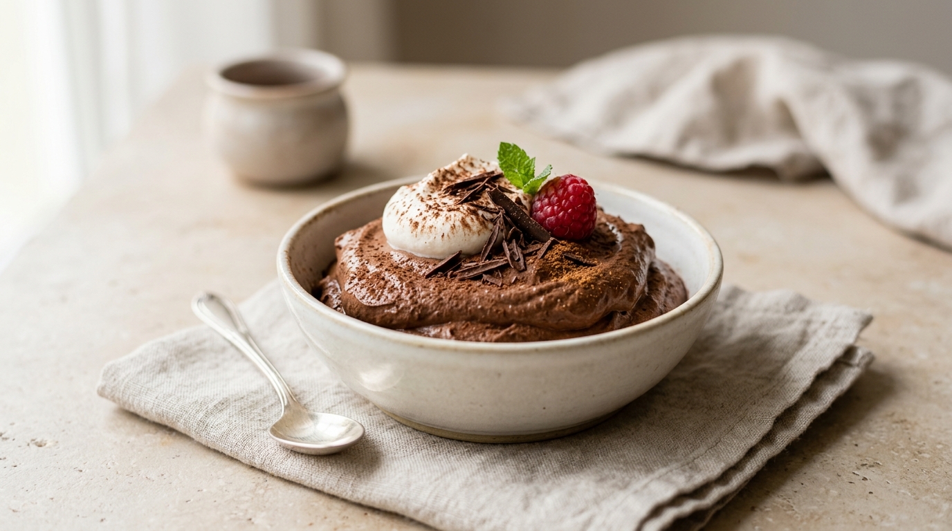 Mousse au chocolat vegan