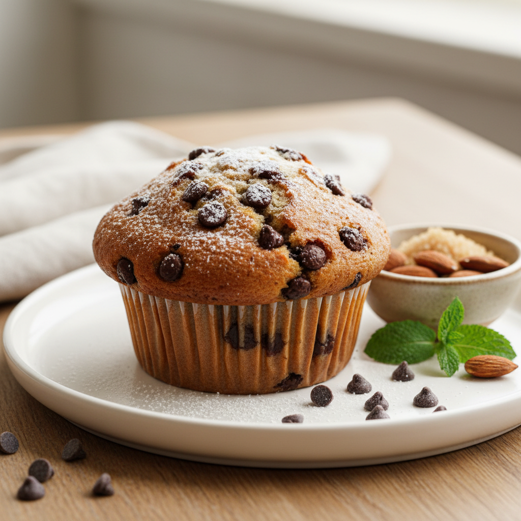 Muffin aux pépites de chocolat
