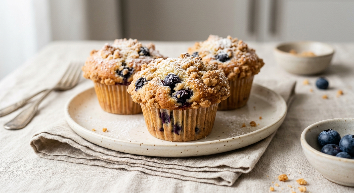 Muffins aux myrtilles