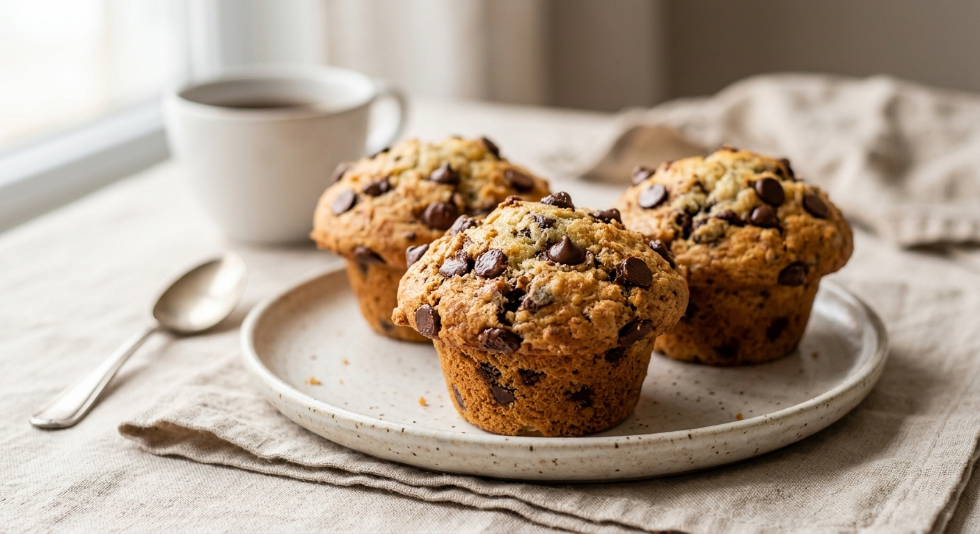 Muffins aux pépites de chocolat
