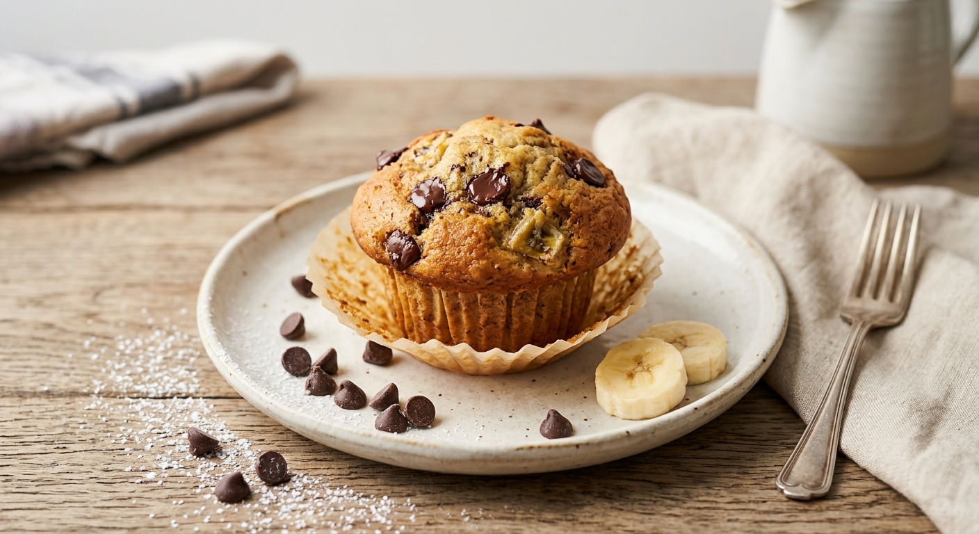 Muffins Bananes / pépites de chocolat