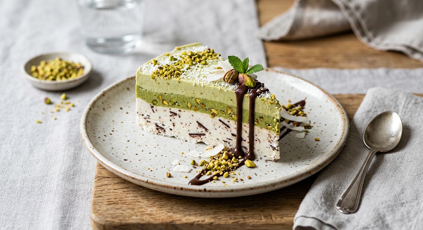 Mystère glacé stracciatella coco pistache - vegan