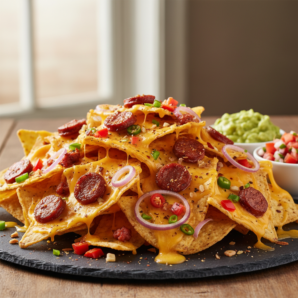 Nachos au chorizo