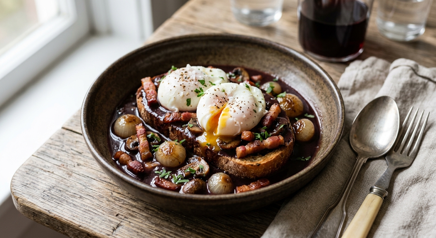 Oeufs en meurette de maman
