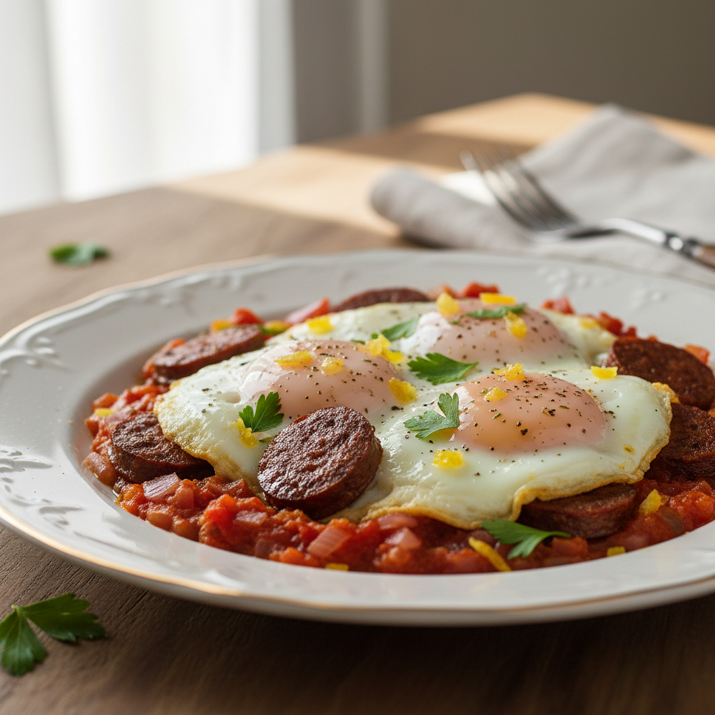 Ojja (omelette aux merguez)