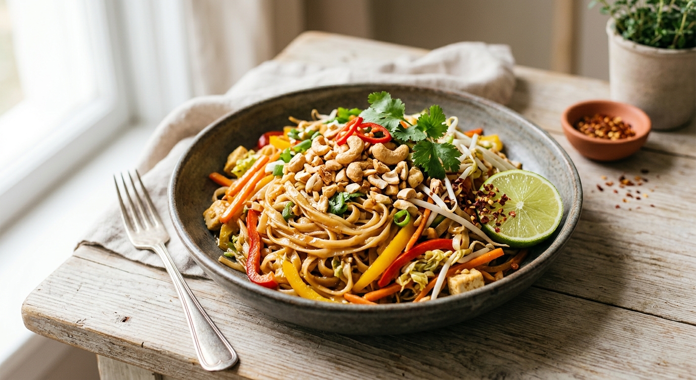 Pad thaï végétarien