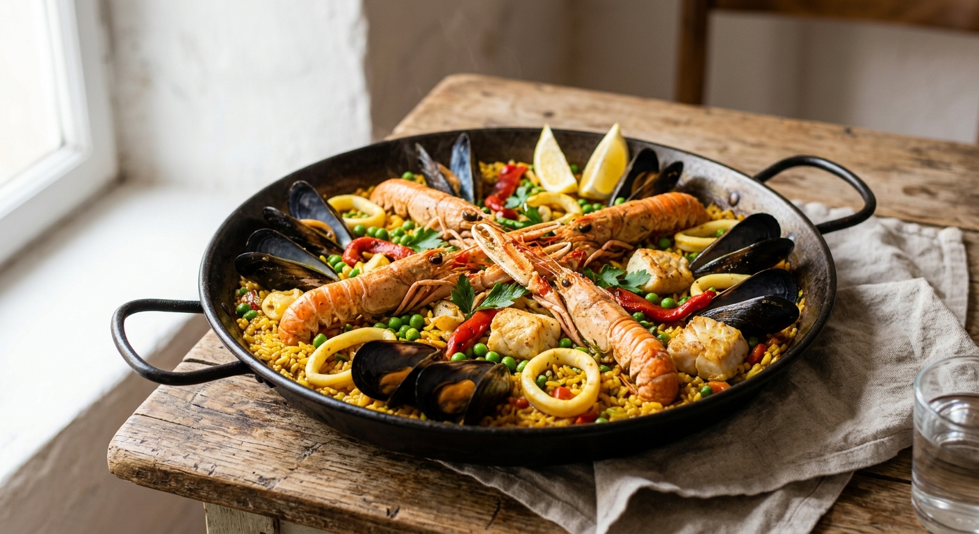 Paëlla aux fruits de mer