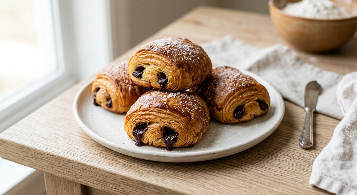 Pains au chocolat maison