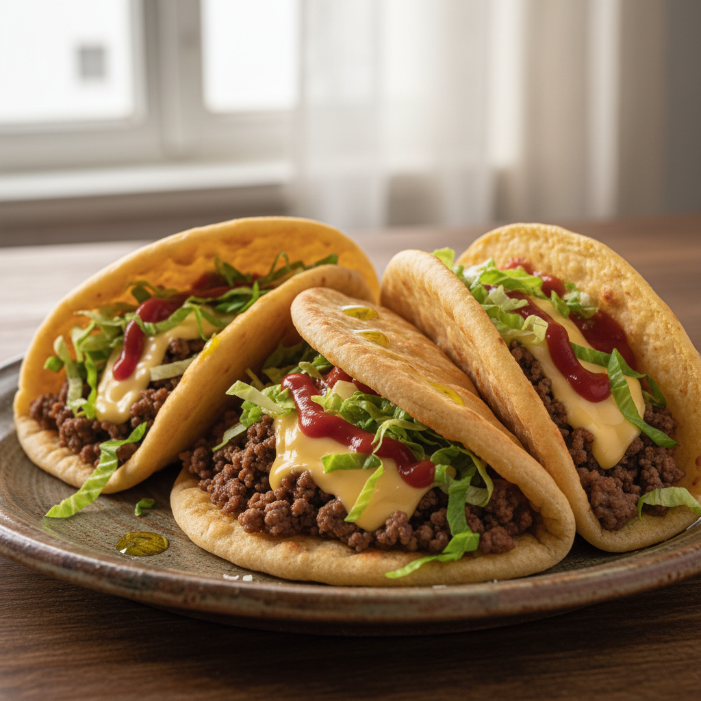 Pains garnis style tacos