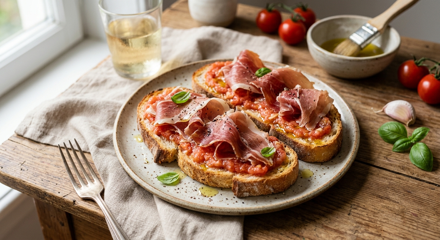 Pan con tomate