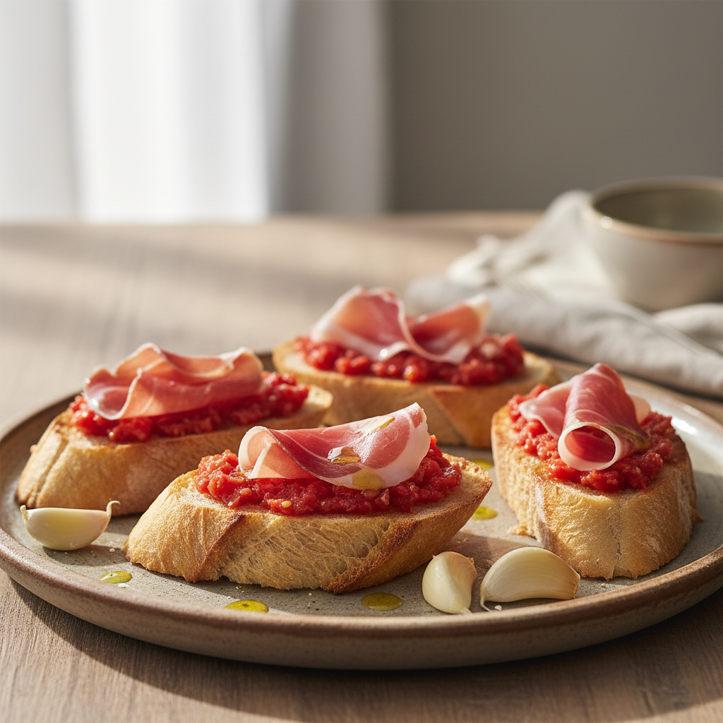 Pan con tomate