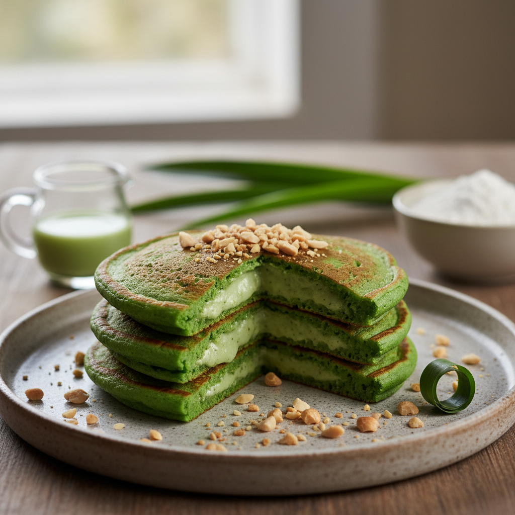 Pancakes aux feuilles de pandan