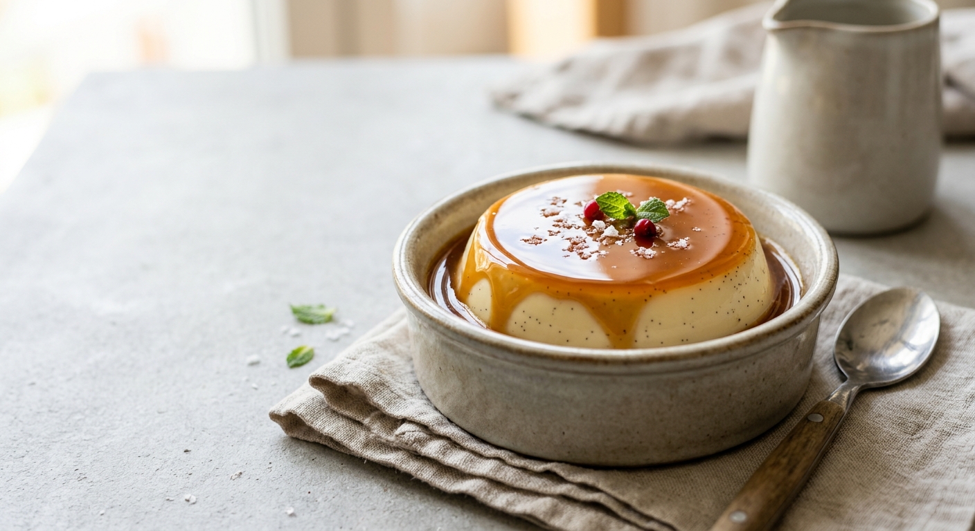 Panna cotta au caramel