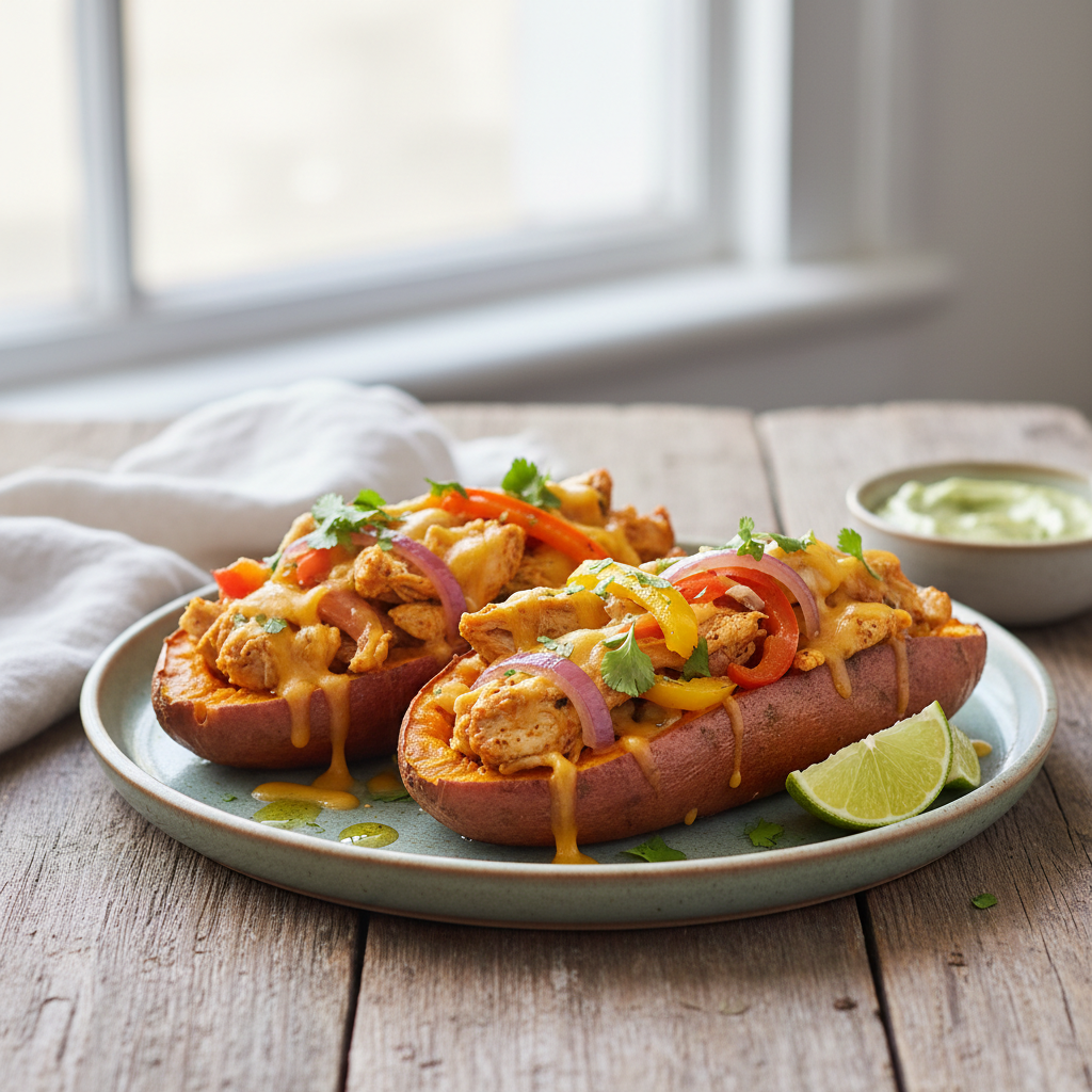 Patates douces fajitas