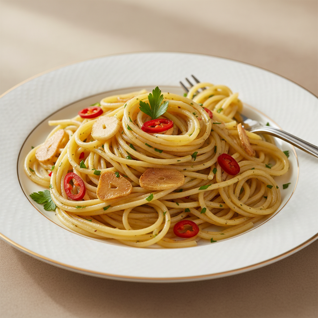 Pâtes Aglio Olio e Peperoncino