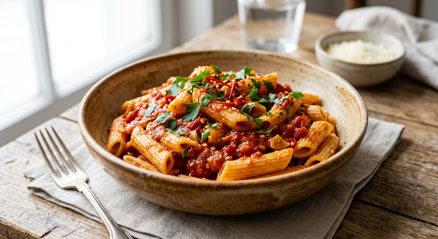 Pâtes sauce all’arrabbiata