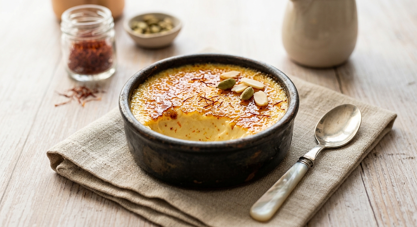 Petit pot indien (crème brûlée indienne)