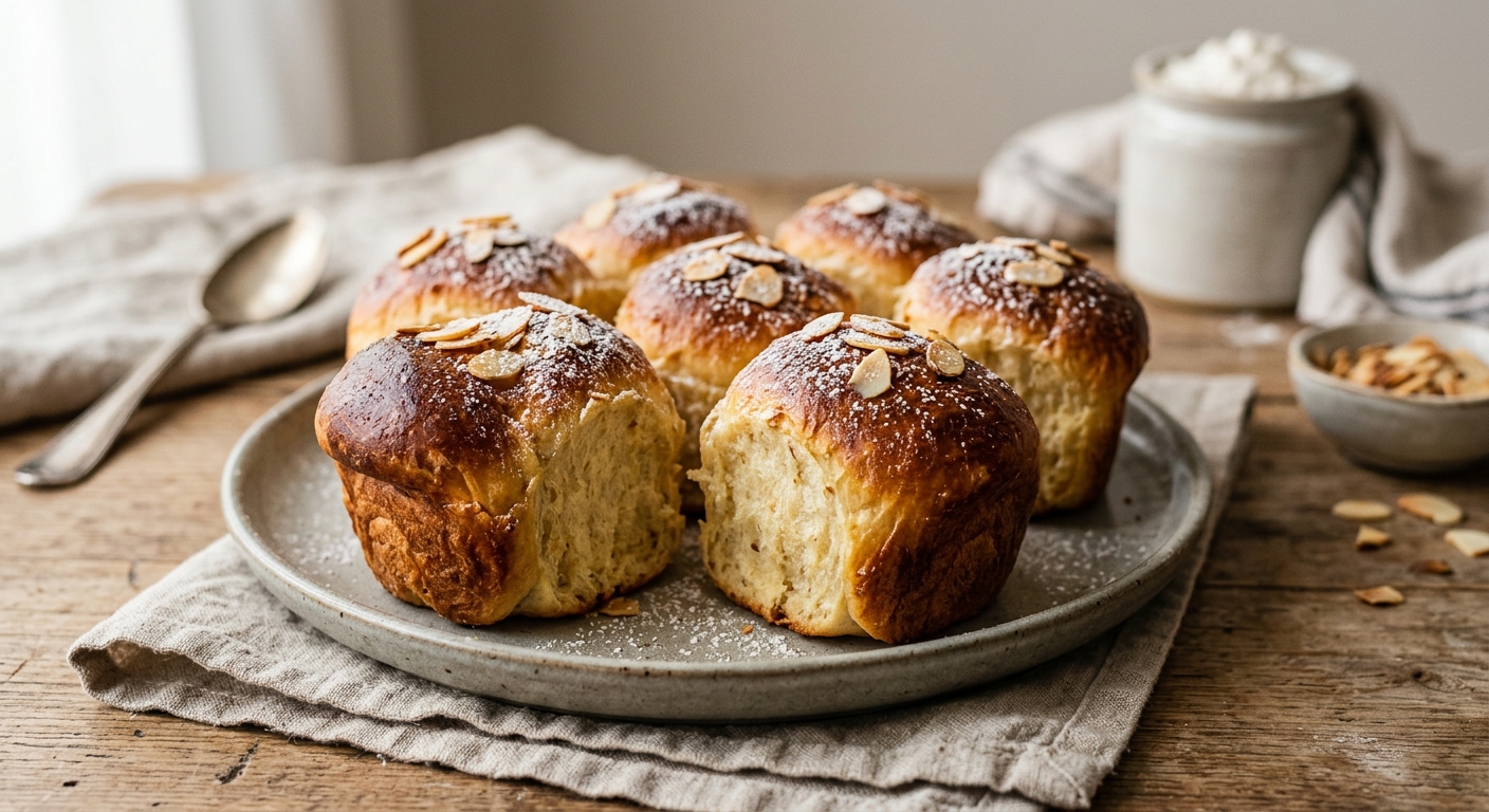 Petites brioches moelleuses à la purée d'amandes (MAP)