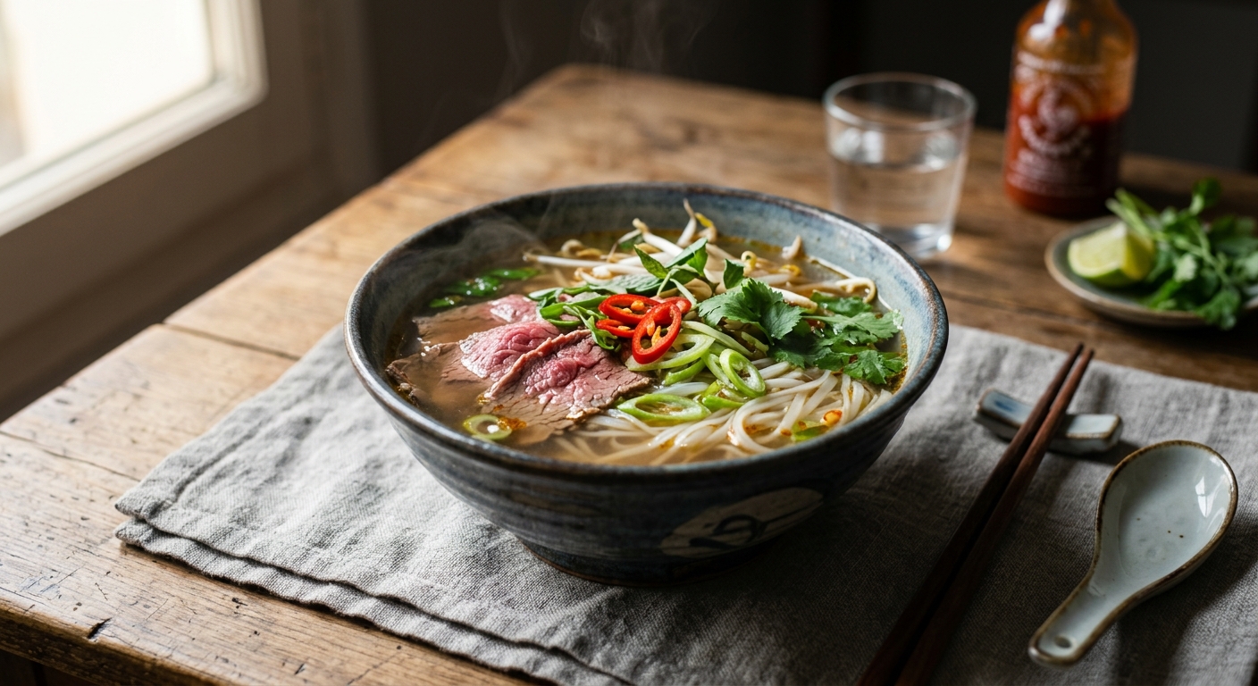 Phở bò - soupe vietnamienne