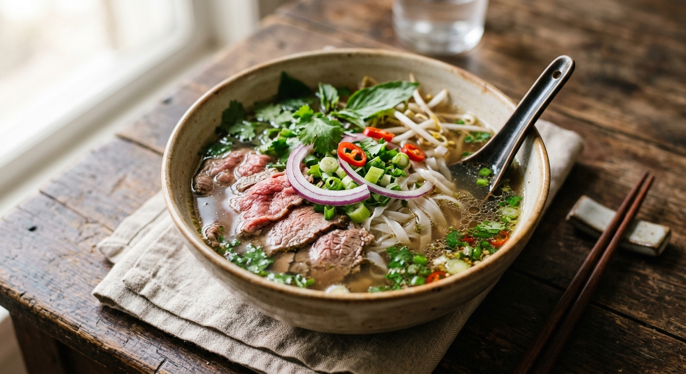 Pho (soupe vietnamienne au boeuf)