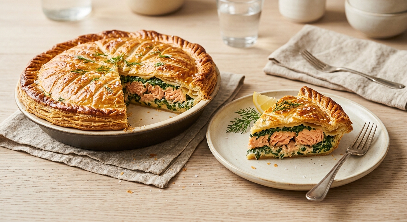 Pie saumon & épinards