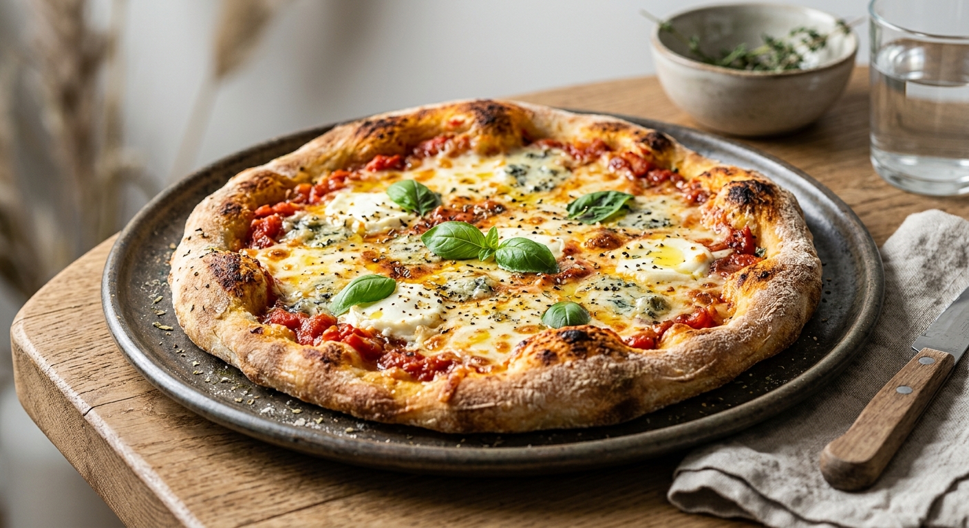 Pizza maison 3 fromages