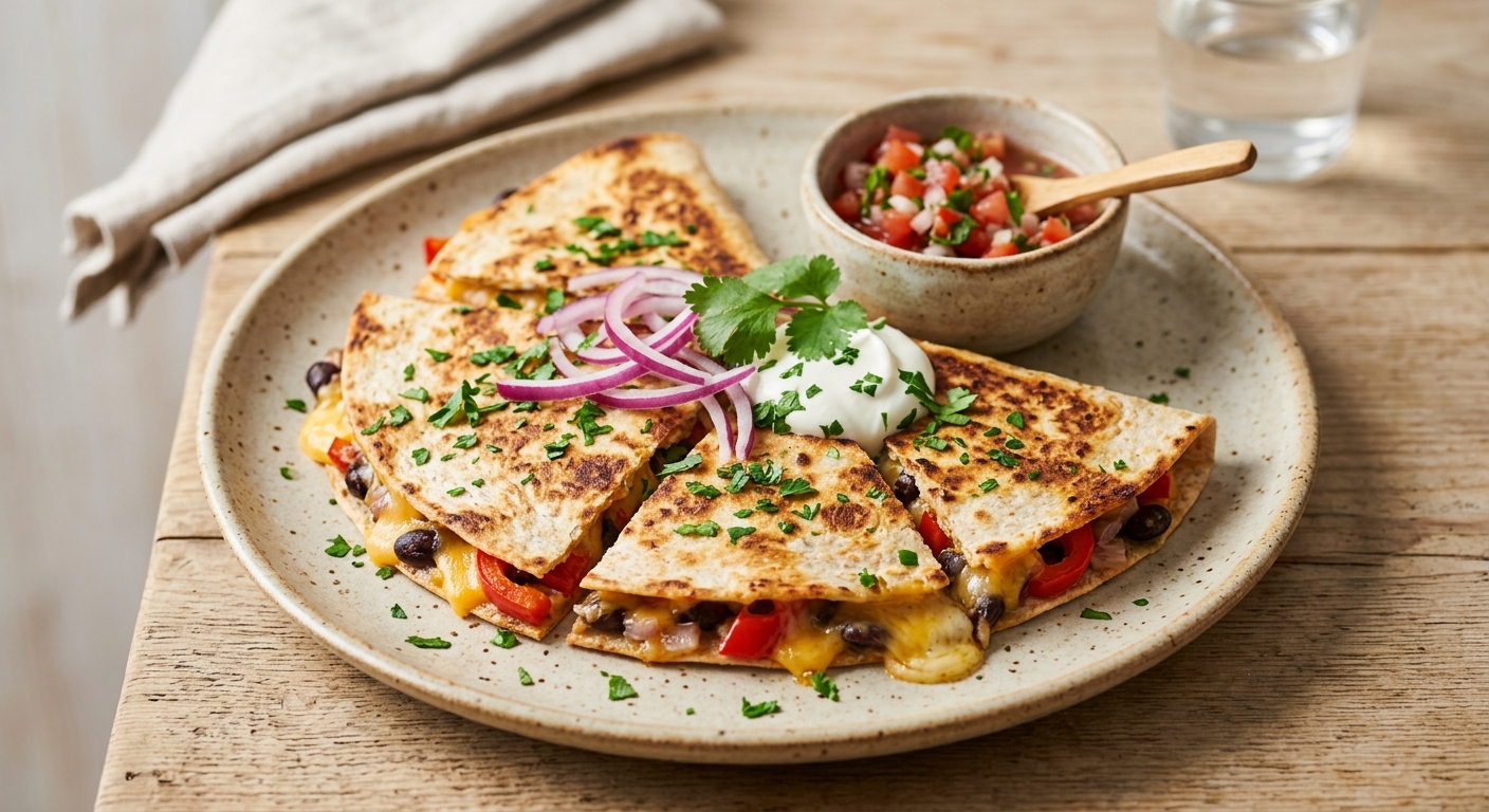 Pizza mexicaine façon quesadillas