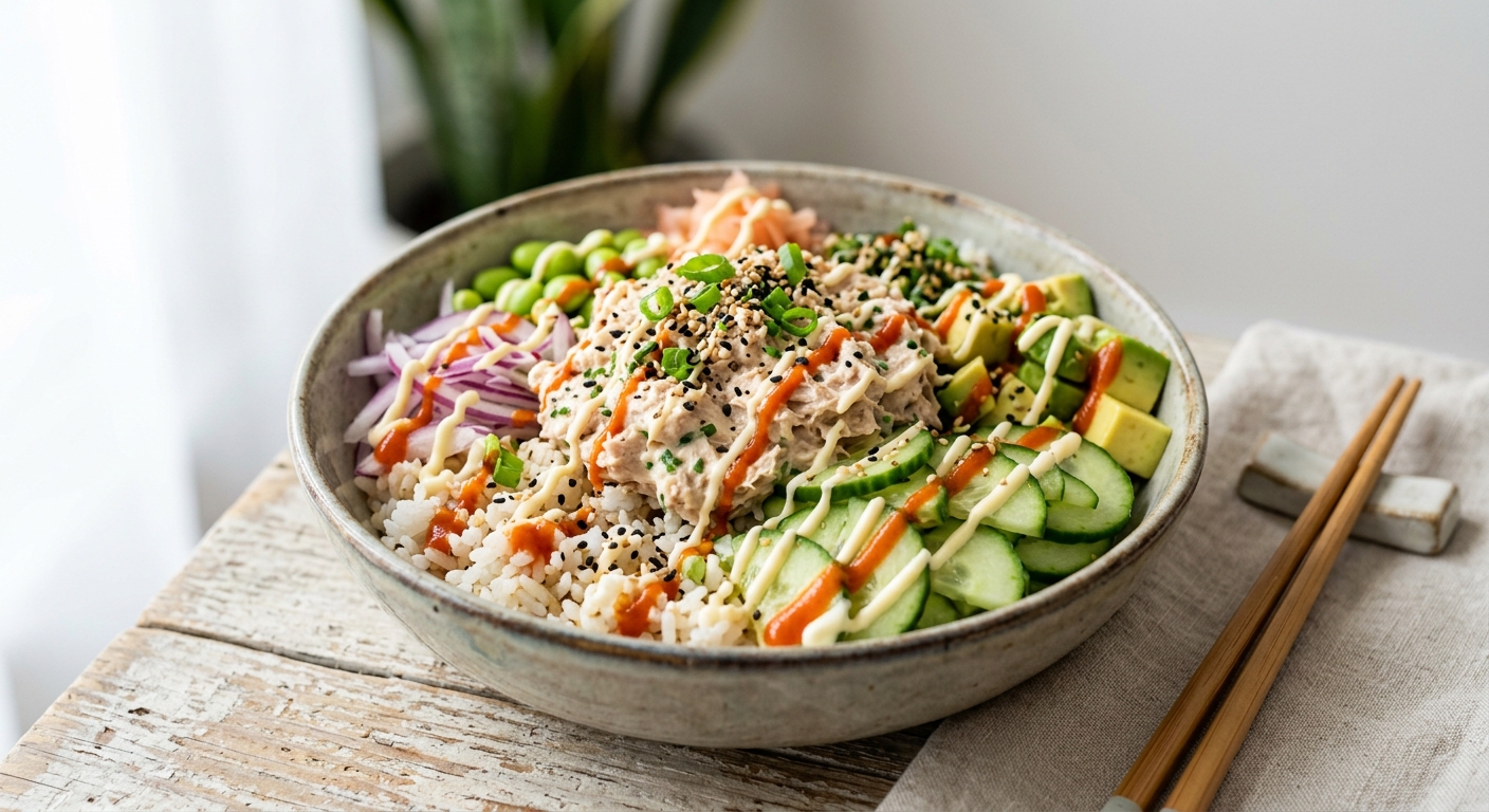 Poké bowl thon mayo