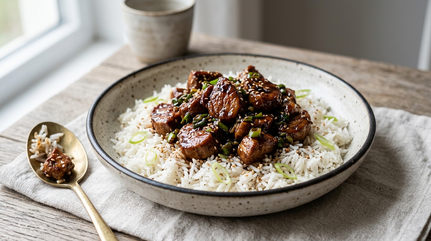Filet mignon de porc au caramel