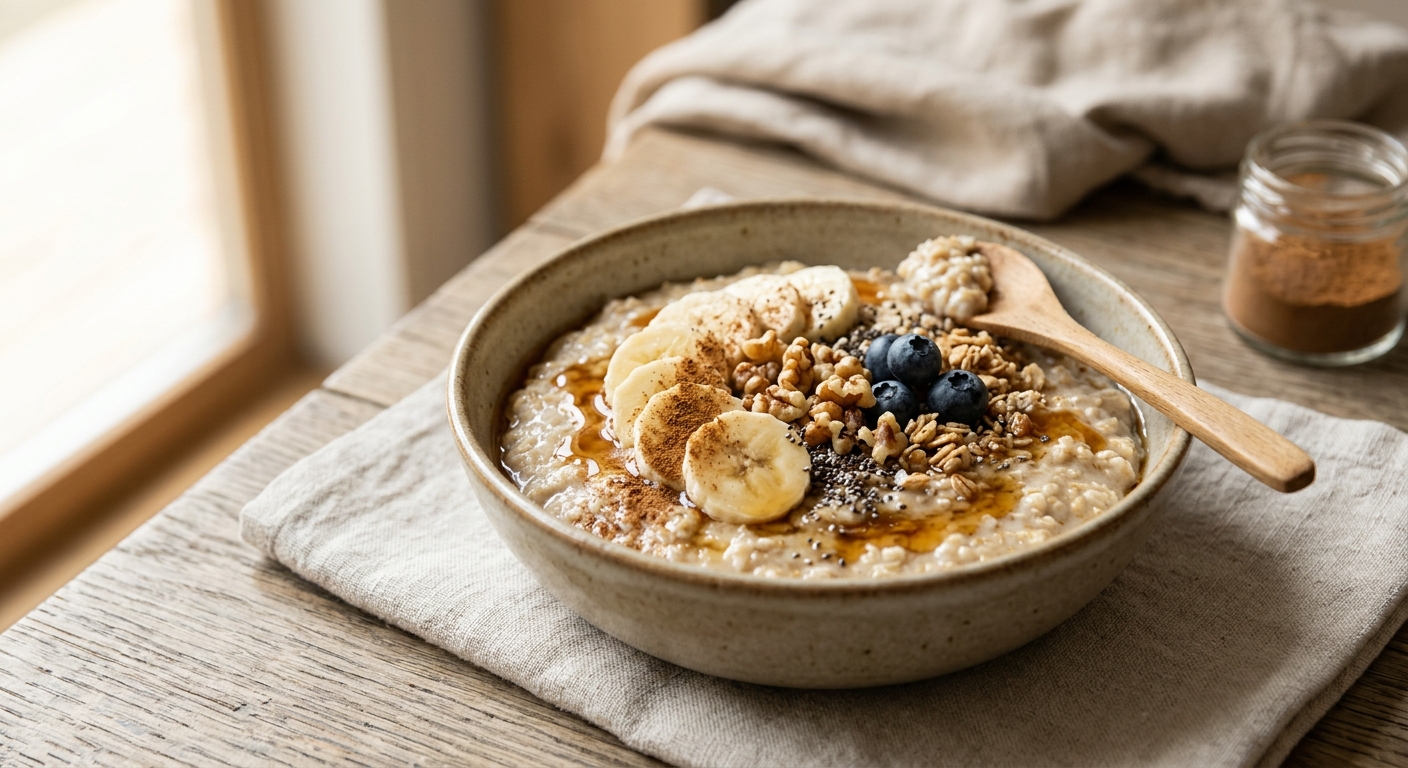 Porridge à la banane & cannelle