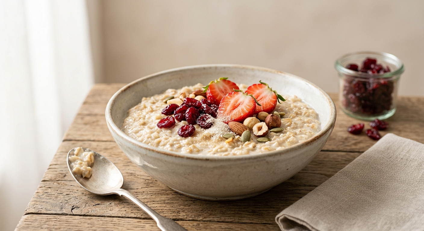 Porridge aux flocons d'avoine