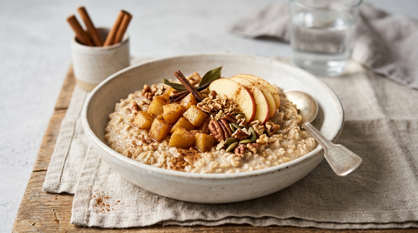 Porridge pomme/cannelle minceur