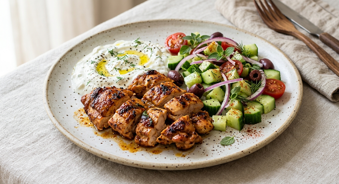 Poulet à la grecque