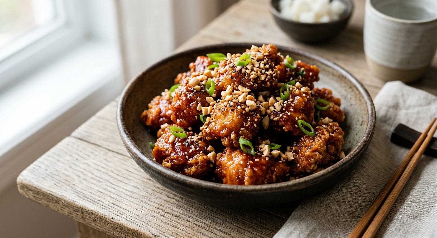 Poulet frit coréen (dakgangeong)