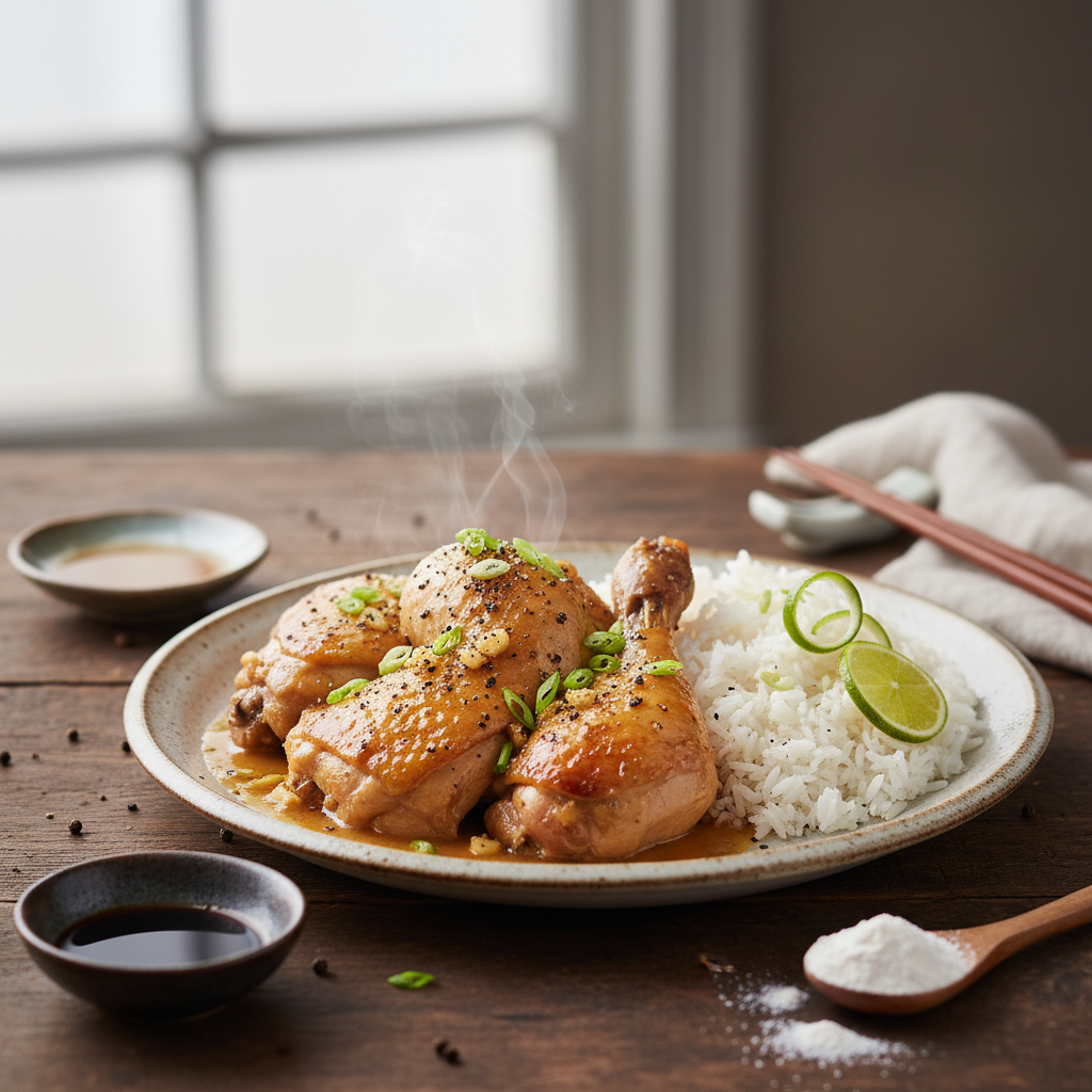 Poulet sauce d’huître