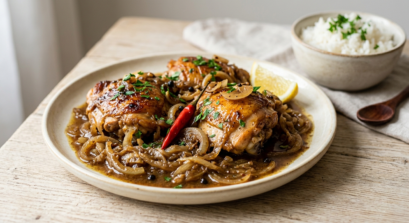 Poulet yassa à ma facon (Côte d'Ivoire)