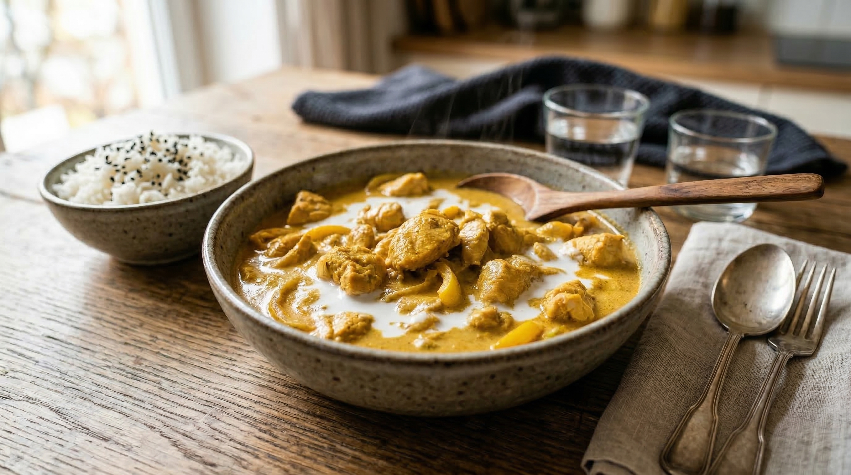 Poulet curry coco express