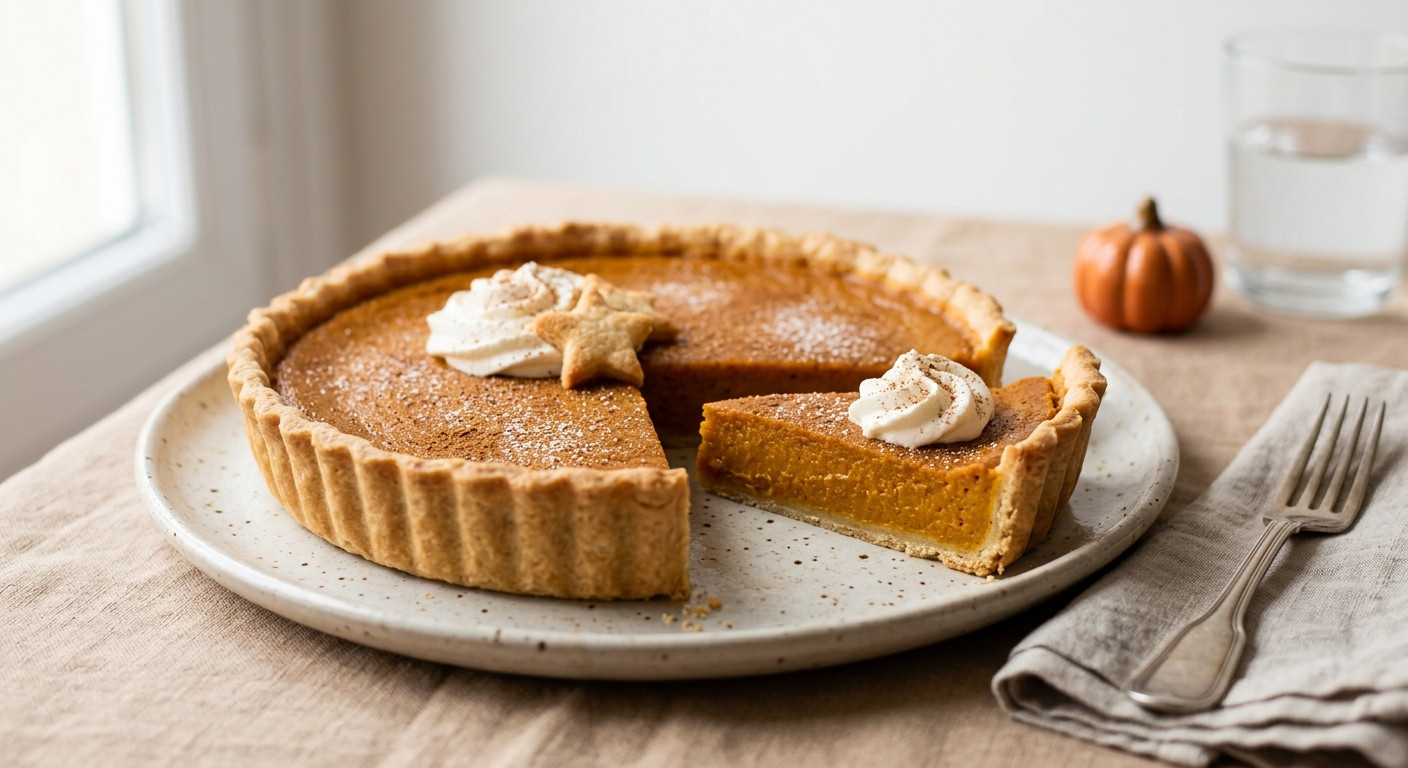 Pumpkin pie (tarte sucrée au potimarron)